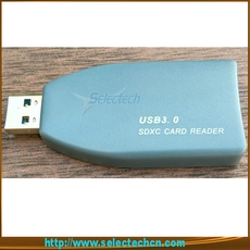 China Super Speed ​​USB 3.0 cartão SDXC Leitor SE-USB3-CR-2Super velocidade USB3.0 SDXC Card Reader SE-USB3-CR-2 fabricante