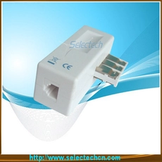 China Drie connect manieren RJ11 US Jack naar Frankrijk jack ADSL-splitter filter fabrikant