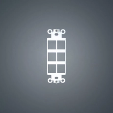 China US type Keystone plate 120 type 6 port keystone holes wandplaat voor cat6 fabrikant