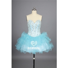 Chine Mignon diamants chérie décolleté mini jupe courte bleu clair robe de soirée fabricant