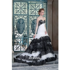 Chine Haute sur mesure dentelle noire appliqued décolleté ébouriffé sirène mariage fabricant de robe chérie couches fabricant