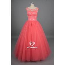 Chine New mancherons de style perlé encolure robe de bal robe de bal fabricant fabricant