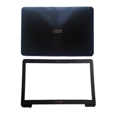الصين جديد كمبيوتر محمول lcd الغلاف الخلفي / الحافة الأمامية / المفصلي الغطاء / مفصلات lcd ل asus x554 f554 k554 x554l f554l البلاستيك الأسود الأعلى الصانع