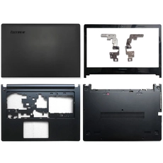 الصين جديد لينوفو Ideapad S400 S410 S405 S435 S436 LAPTOP LCD الغلاف الخلفي / الجبهة الحافة / بالمغرست / أسفل حالة أعلى حالة لا لمسة سوداء الصانع