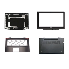 الصين جديد لينوفو ideapad Y40 Y40-70 Y40-80 LCD الجزء العلوي الغطاء الخلفي الغطاء الخلفي / الحافة / palmerest / أسفل القاع القضية غطاء الصانع