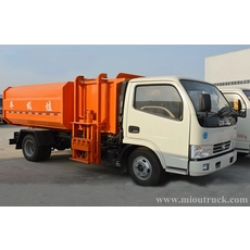 ประเทศจีน Dongfeng 4x2 5m³ปริมาณความจุบรรทุกรถเทขยะมูลฝอย ผู้ผลิต