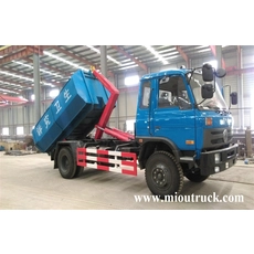 ประเทศจีน Dongfeng 4x2 เบ็ดยกรถบรรทุกขยะเพื่อขาย ผู้ผลิต
