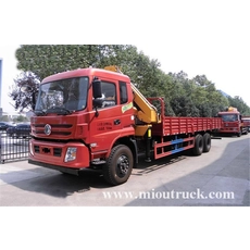 الصين دونغفنغ شاحنة نوع 6X4 قابلة للطي مع رافعة 10ton الصانع