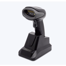 China 2D 2.4G + scanner de código de barras Bluetooth com berço fabricante