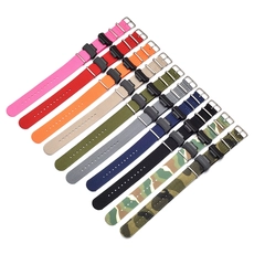 China CBCS01-N3 22mm camouflage gestreept nato geweven nylon horlogebanden voor Casio G-shock polshorloge band fabrikant