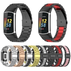 China CBFC5-09 Hot Sale Link Bracelet Solid Metal Stainless Steel Watch Band For Fitbit Charge 5 Straps Wristband manufacturer
