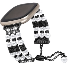 الصين CBFV22 Women Fashion Jewelry Pearl Bracelet Strap Wristband Strap لـ Fitbit Versa 3 الصانع