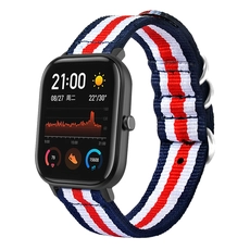 الصين CBHA-105 Amazfit GTS Nato Striped Nylon Watch Band 20mm الصانع