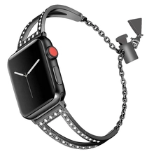China CBIW1037 Mit Anhänger Quaste Einzigartiger Bling Strass Edelstahl Armreif Hersteller