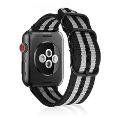 Chiny CBIW120 Luksusowy pasek w paski Nato Nylon do zegarka Apple Watch producent