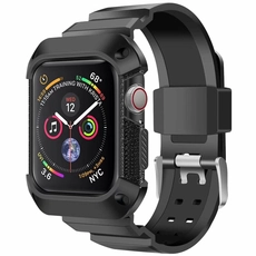 Çin CBIW151 Apple Için Watch Band Spor Sağlam Koruyucu Kapaklı Silikon Kayış üretici firma