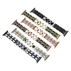 中国 CBIW220レザーループブレスレットメタルストラップAppleWatch Correas 44mm 42mm 40mm 38mm メーカー
