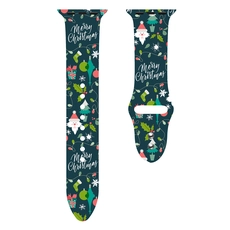 China CBIW237 Weihnachtssilikon-Uhrenarmbänder für Apple Watch Series 6 5 4 3 Smartwatch Hersteller