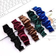 中国 CBIW241 Plaid Camouflage Floral Leopard Pattern Printed Elastic Wristbands Strap Scrunchie Watch Band メーカー