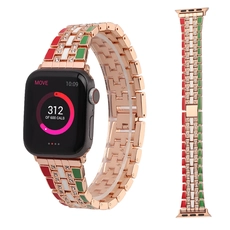 China CBIW461 Diamond Metal Watch Band For Apple Watch Band 41mm 45mm 38mm 40mm 42mm 44mm manufacturer