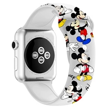 Çin CBIW49 Apple iWatch Serisi İçin Özel Baskılı Silikon Saat Bantları 5 4 3 2 1 üretici firma