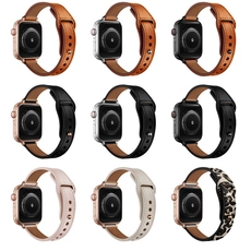 الصين CBIW510 حلقة قابلة للتعديل ، فرقة ساعة جلدية حقيقية لسلسلة Apple Watch Series 7 SE 6 5 4 3 2 1 الصانع