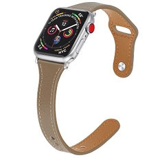 Çin CBIW56 İnce Hakiki Deri Watch Band FOR Elma Izle üretici firma