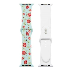 China Cbiw66 mode muster gedruckt silikon uhrenarmband für apple watch Hersteller