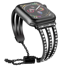 Çin CBIW84 Apple iWatch Serisi İçin Bling Diamond Saat Bantları 1 2 3 4 5 üretici firma