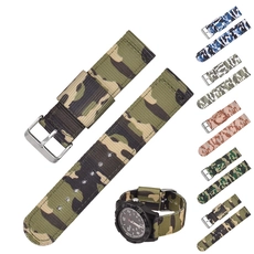 China CBUS102 Modetrend Leichte, atmungsaktive 22-mm-Camouflage-Nylonarmbänder Hersteller