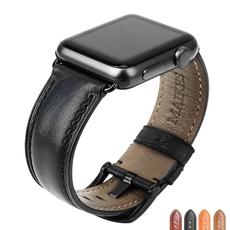 Китай CBUW07 Натуральная кожа ремешок для часов для Apple Watch 44мм 42мм 40мм 38мм производителя