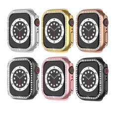 porcelana CBWC18 Trendybay Luxury Bling Diamond Rhinestone PC Funda para la serie IWATCH 7 41mm 45mm fabricante