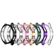 porcelana CBWPC-02 COBERTURA FULL COBERTURA DE COBERTURA CUBIERTA CLEAR CLAQUETE SOFT TPU Shell Funda protectora para Samsung Galaxy Watch4 Caja de 40 mm 44mm fabricante