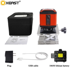 China XEAST Mini Portable 3D Red 5 Lines (4 H and 1 V) Self-Leveling 360 Degree line Laser Level Measuring for floor leveling check manufacturer