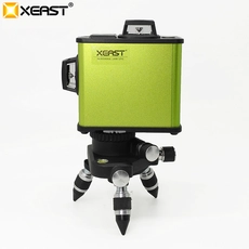 China XEAST metal aluminum 12 line 360 Horizontal Self-leveling Cross Line 3D Red Beam Laser Level meter manufacturer