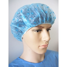 China Blue Cute Little Cherry Shaped Shower Hat manufacturer