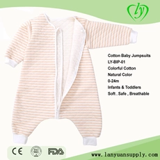 porcelana Jumpsuits de bebé de algodón de algodón natural de fábrica fabricante