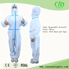 الصين Factory Wholesale Protection Overalls Disposable Coverall Work Clothes الصانع
