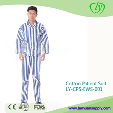 porcelana Trajes de pacientes del Hospital de algodón azul y blanco de la raya fabricante