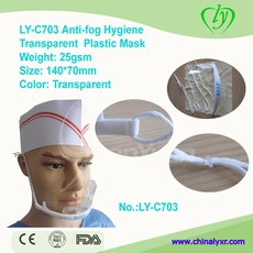 porcelana LY-C703 anti-vaho Higiene máscara de plástico transparente fabricante