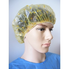 China Yellow Cute Little Cherry Shaped Shower Cap manufacturer