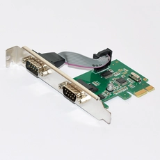 Китай 2 порта PCI-E до com 9-контактный последовательный порт РС232 расширения адаптера карты производителя