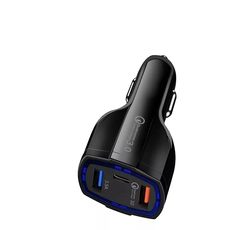 Cina 3 Caricatore USB per auto PD QC 3.0 Adattatore di ricarica rapida Mini Caricatore a doppia auto USB produttore