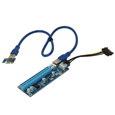 Китай 6пин DC-DC USB 3.0 PCI-E 1x-16-кратный для Шахтёра выделенный адаптер производителя