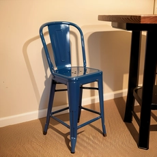 China Bar Chair Metal Restaurant Dining Barstool with Swivel Bucket Seat Manufacturer manufacturer