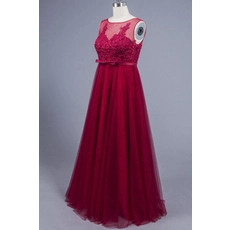 Cina Ultimo design semplice maxi Zz-E0013 pavimento lunghezza morbida pizzo e pizzo applique abito da sera per le donne grasse produttore
