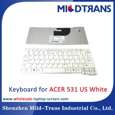 China US White laptop Keyboard for ACER 531 manufacturer