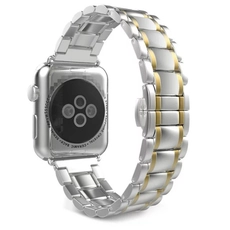China CBIW307 iWatch Metall Gliederarmband mit Doppelknopf Schmetterling Faltschließe Hersteller