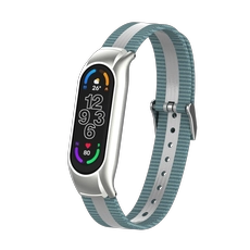 الصين CBXM7-13 عاكسة التمويه الدنيم قماش القماش حزام فرقة الشريط ل Xiaomi Mi Band 7 6 5 الصانع