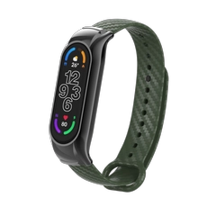 الصين CBXM7-16 نمط ألياف الكربون TPU حزام ل Xiaomi Mi Band 7 Miband 6 5 الصانع